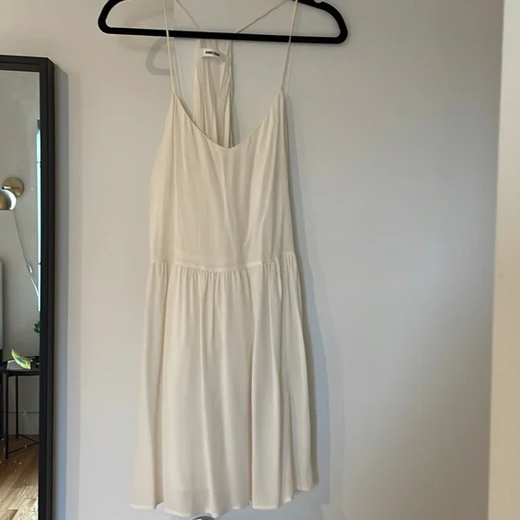 Anine Bing 100% Silk White Mini Dress - Picture 3 of 7